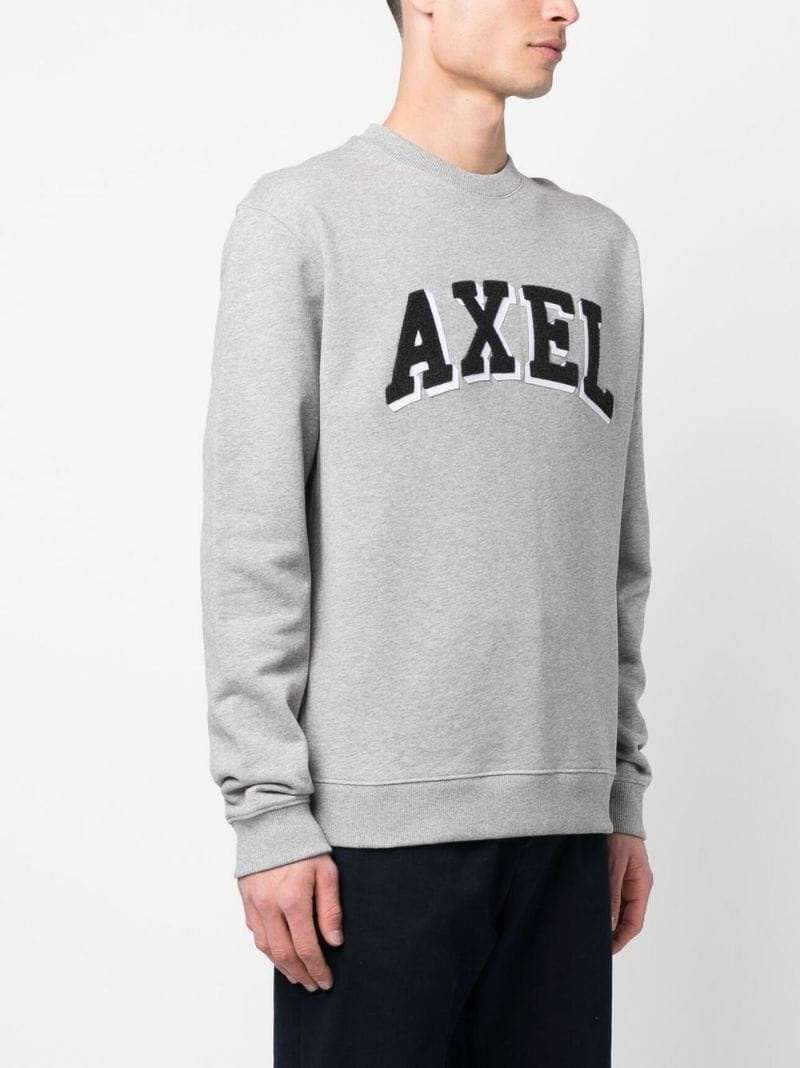 logo-patch organic cotton sweatshirt - 3