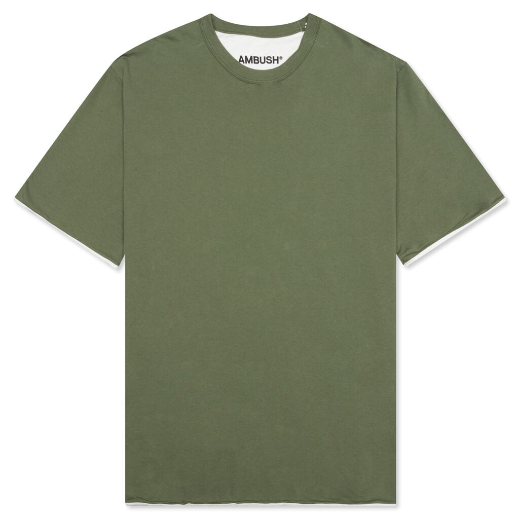 AMBUSH REVERSIBLE T-SHIRT - OLIVE GREEN - 1