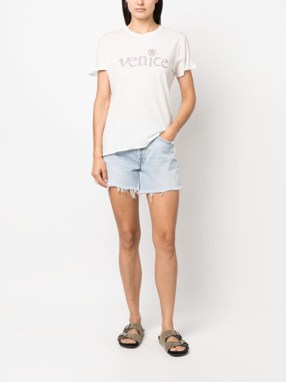 Venice slogan-print cotton T-shirt - 3