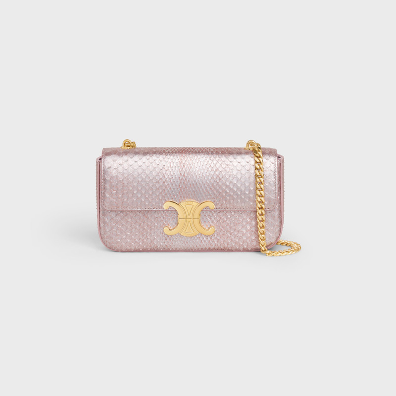 CHAIN SHOULDER BAG CLAUDE in pearly python 1