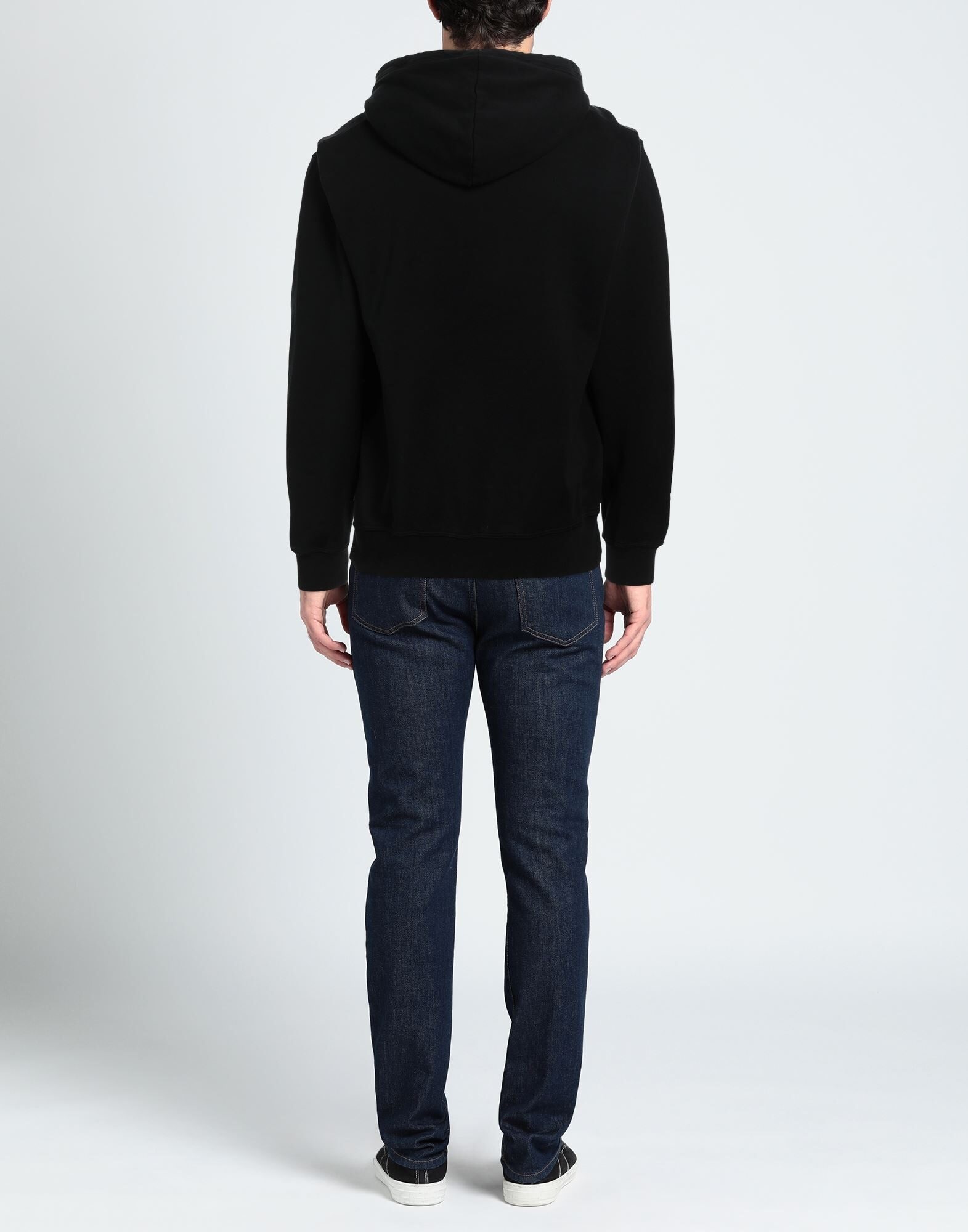 Black Men's Hooded Sweatshirt - 3