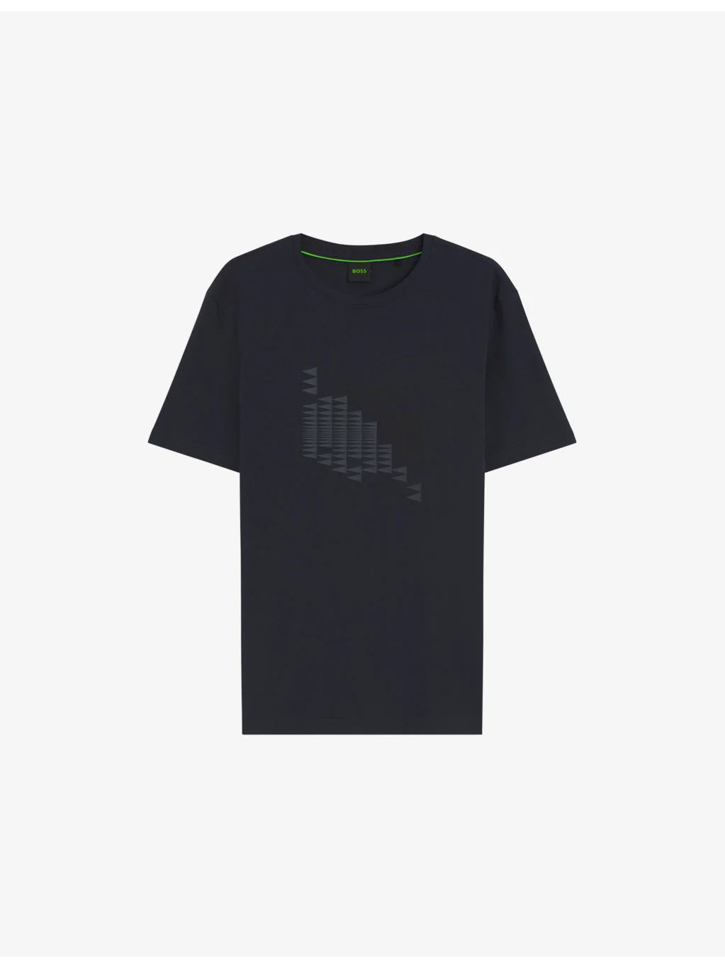 Branded-Print Short-Sleeved Stretch-Cotton T-Shirt - 1