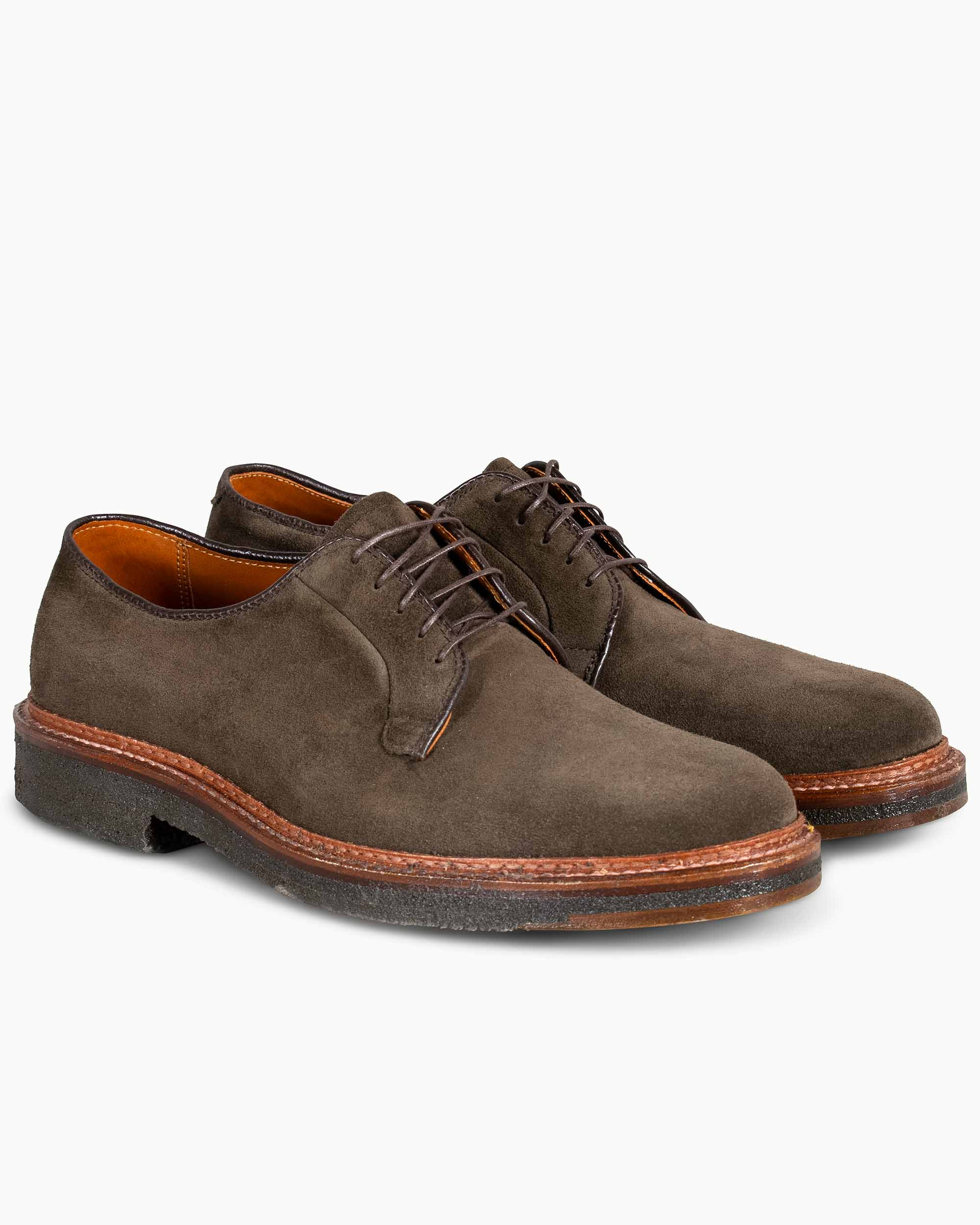 Plain Toe Blucher Loden Suede G2402 - 2