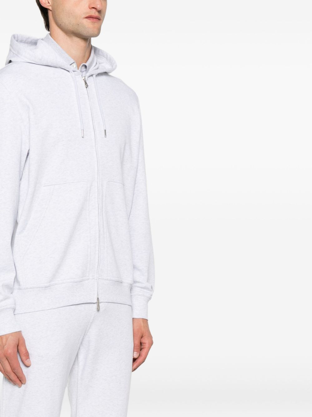 Brunello Cucinelli Men Cotton Zipped Hoodie - 5