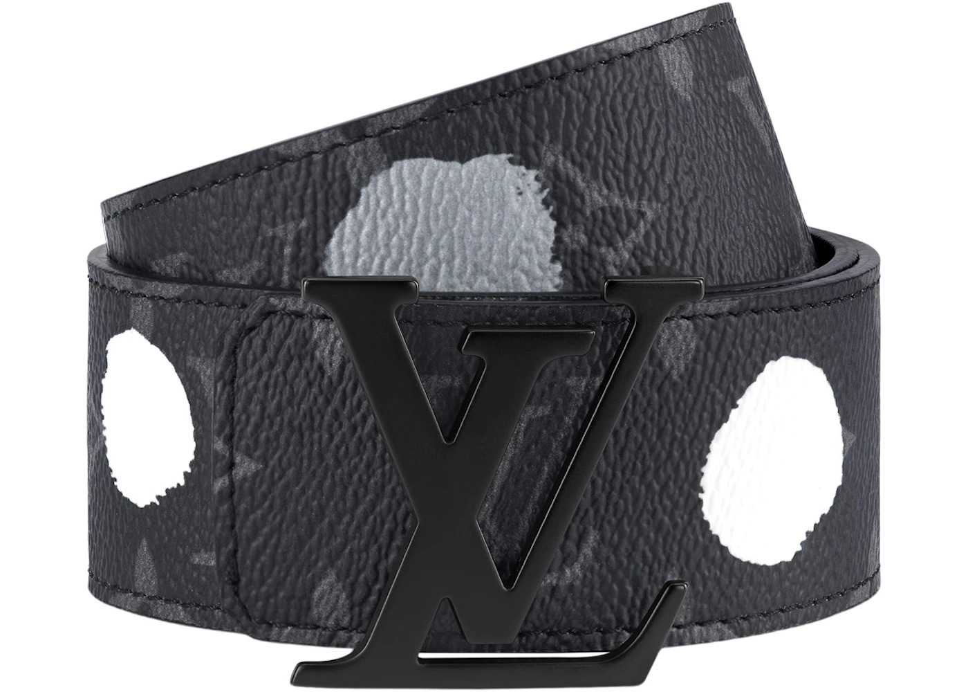 Louis Vuitton x Yayoi Kusama LV Initiales 40MM Reversible Belt Monogram Eclipse Black - 2