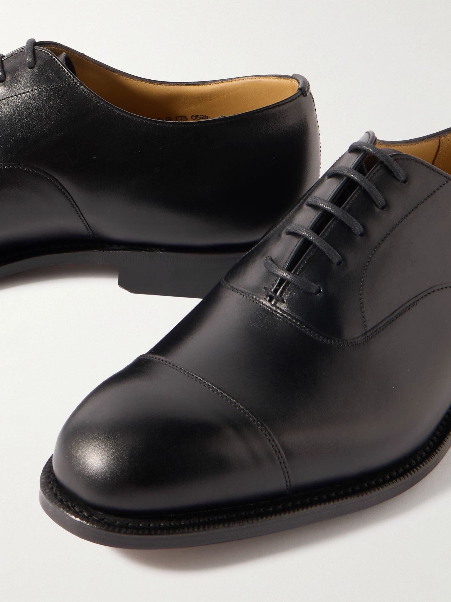 Consul Leather Oxford Shoes Black - 6