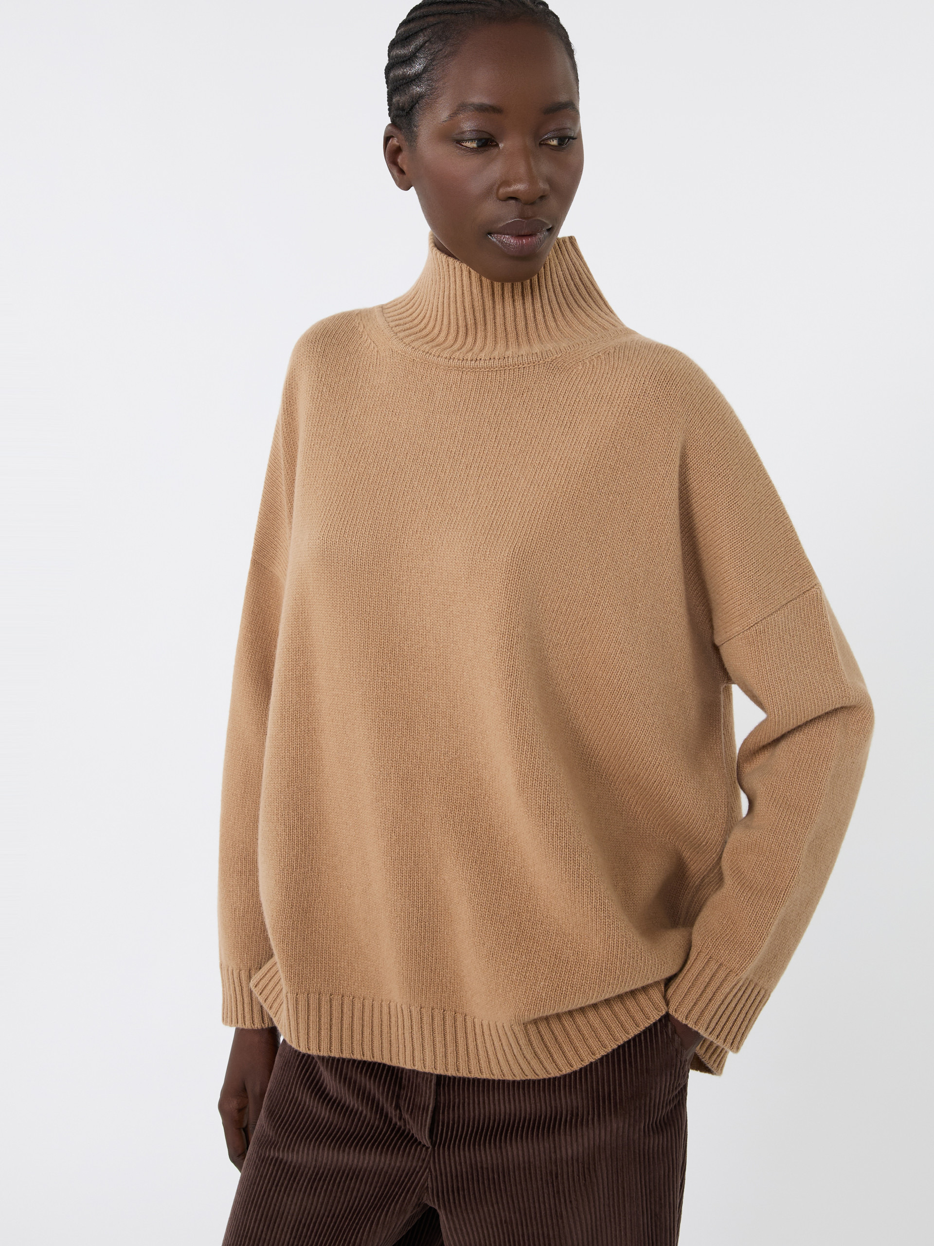 BORGIA Wool knit turtleneck jumper - 5