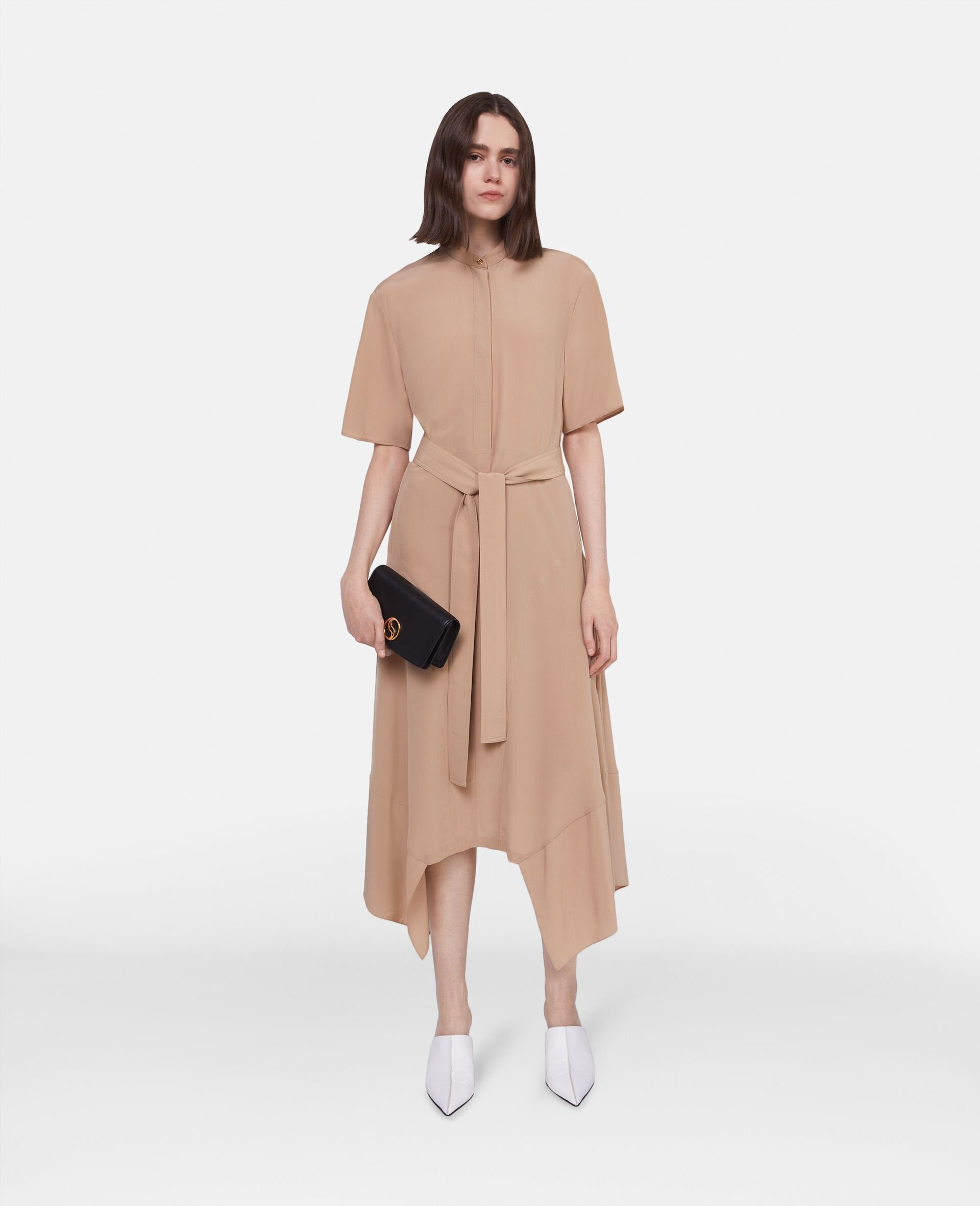 Silk Crêpe de Chine Shirt Dress - 2