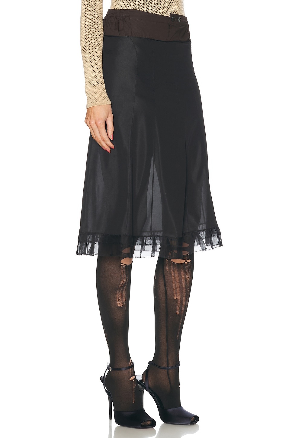 Sheer Midi Skirt - 2