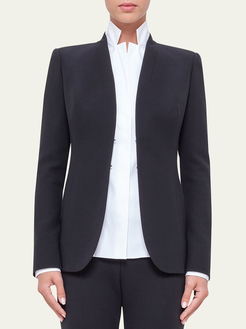 AKRIS Shawl-Collar Wool Jacket outlook