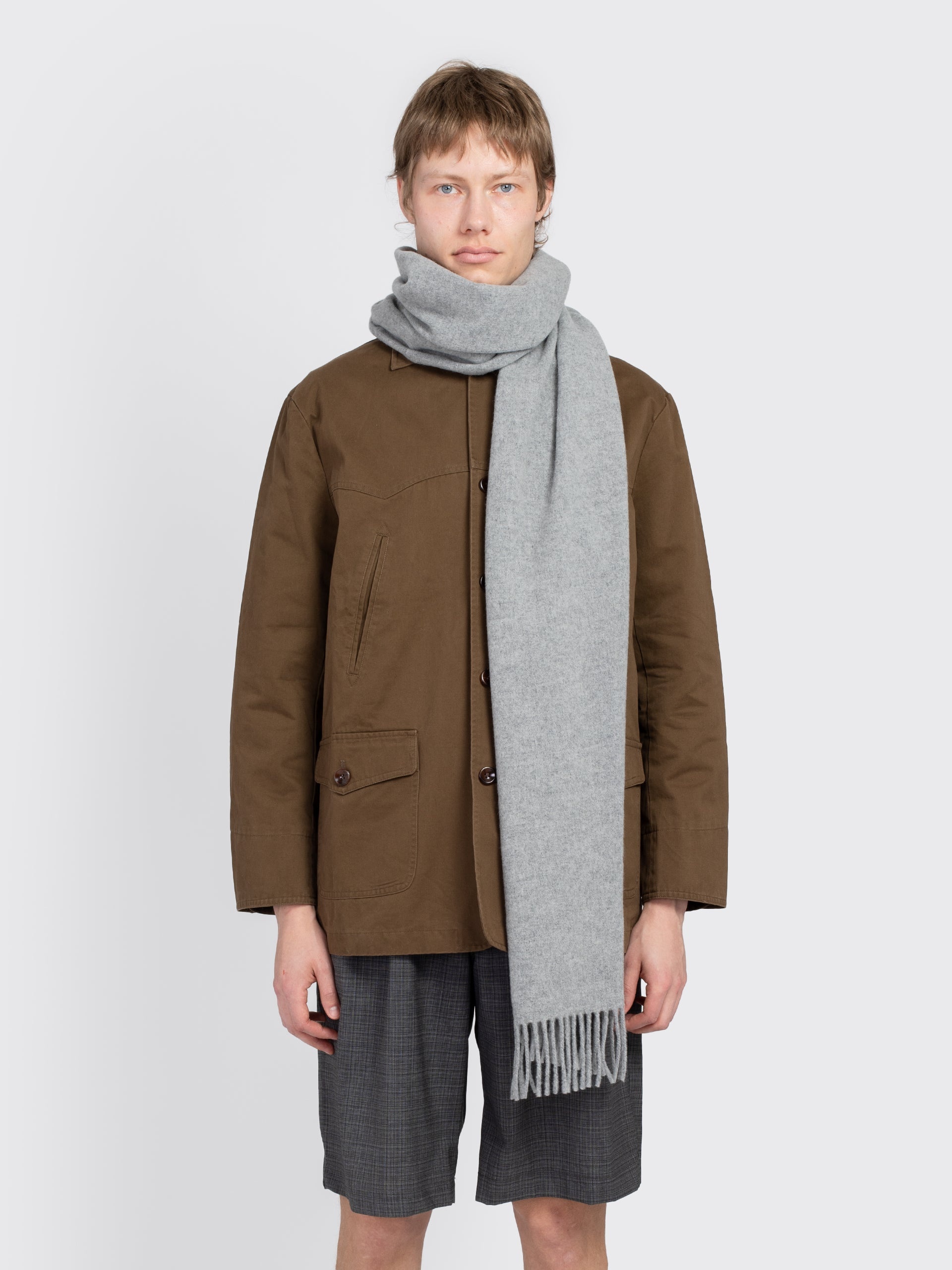 Fringe Wool Scarf - 2