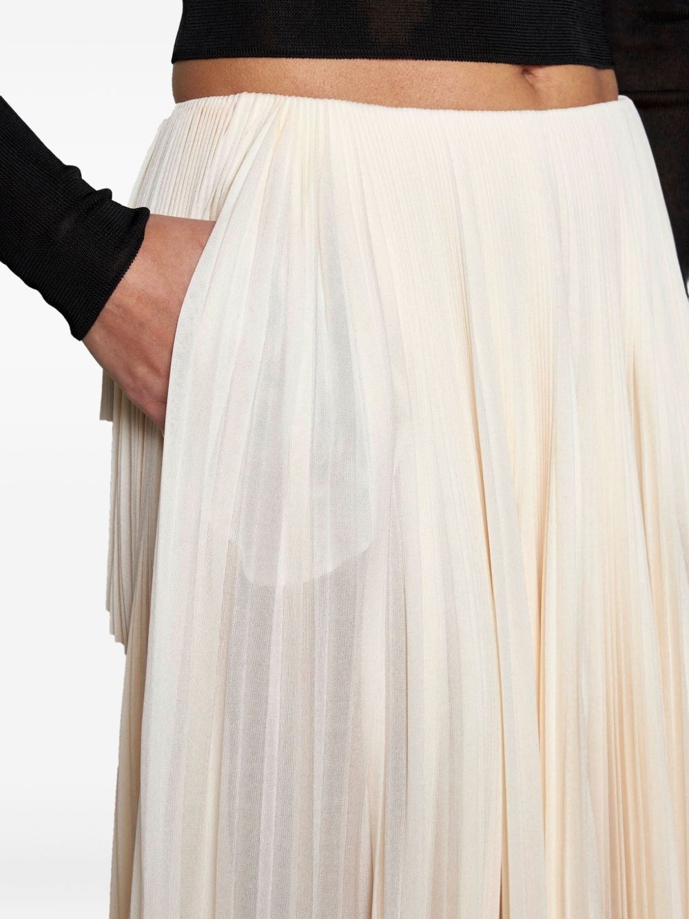 pleated maxi skirt - 4