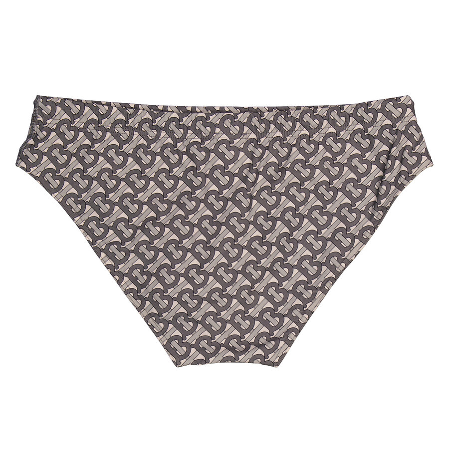 Burberry Men's Mid Grey Grayes Monogram Swim Briefs - 2