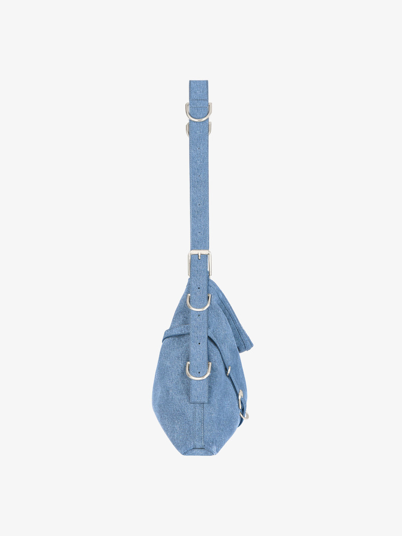MEDIUM VOYOU BAG IN DENIM 3
