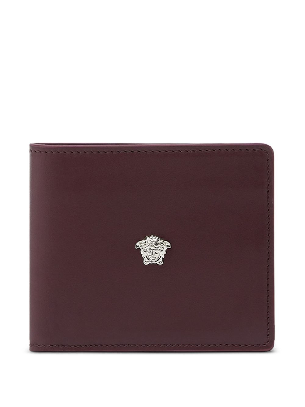 Medusa-plaque leather wallet - 1