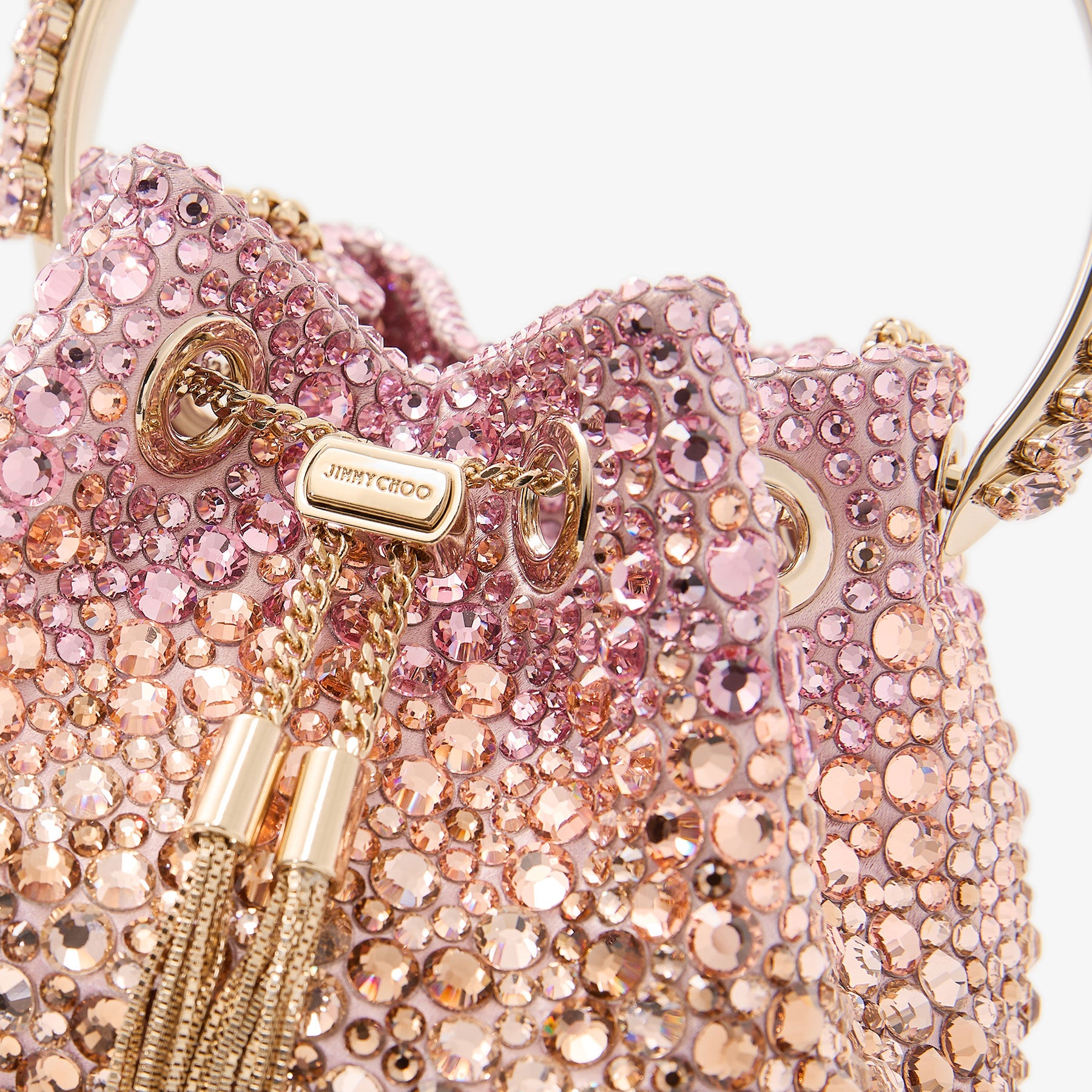 Bon Bon
Blush Satin Bag with Crystals - 4