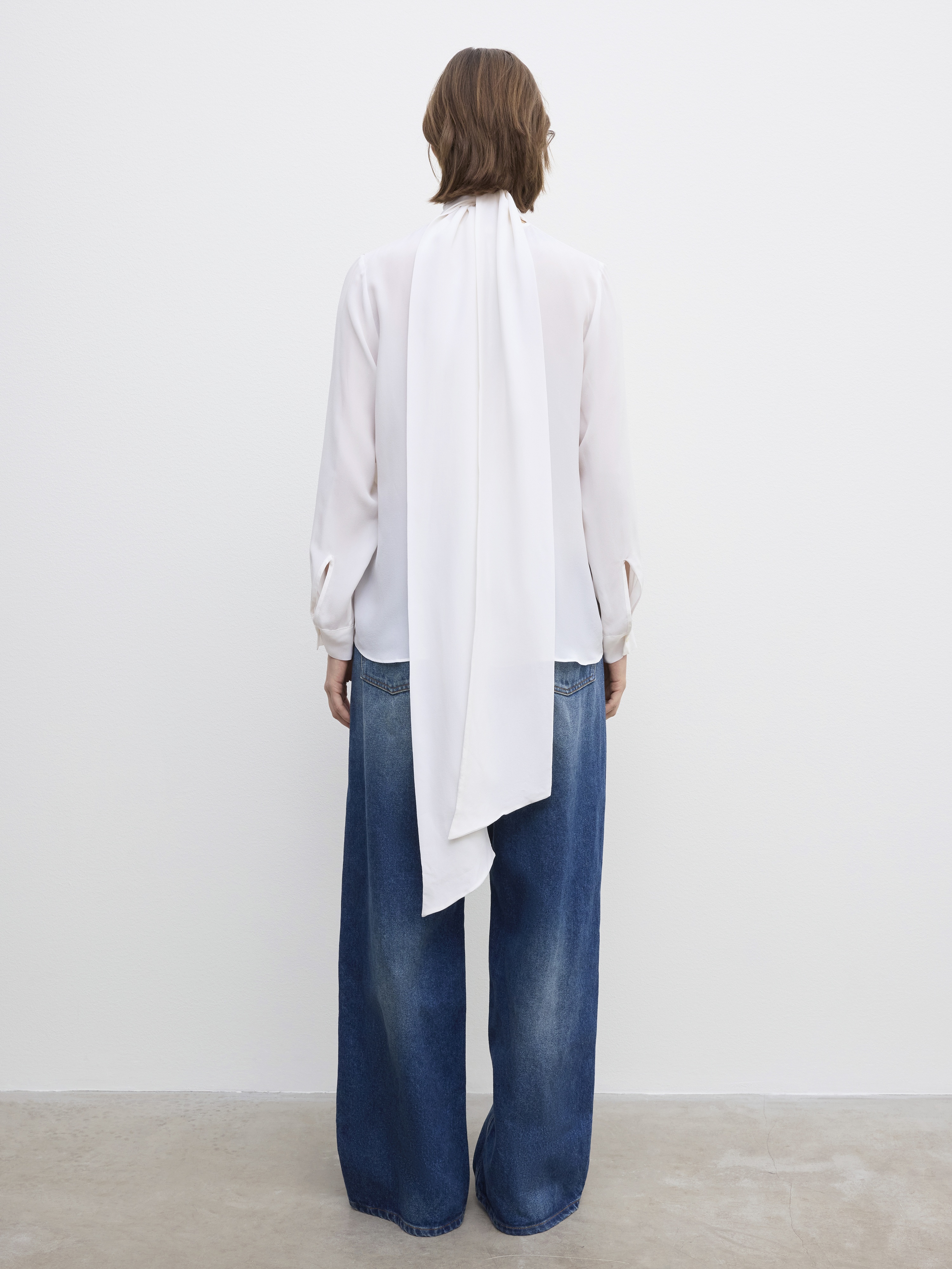 Silk Scarf blouse - 3