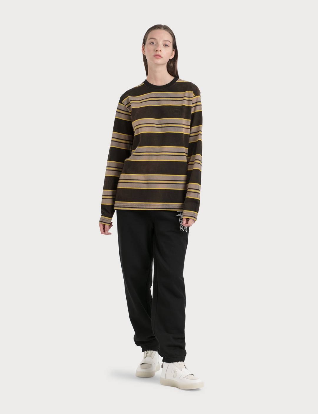 Bleach Stripe Long Sleeve T-Shirt - 4