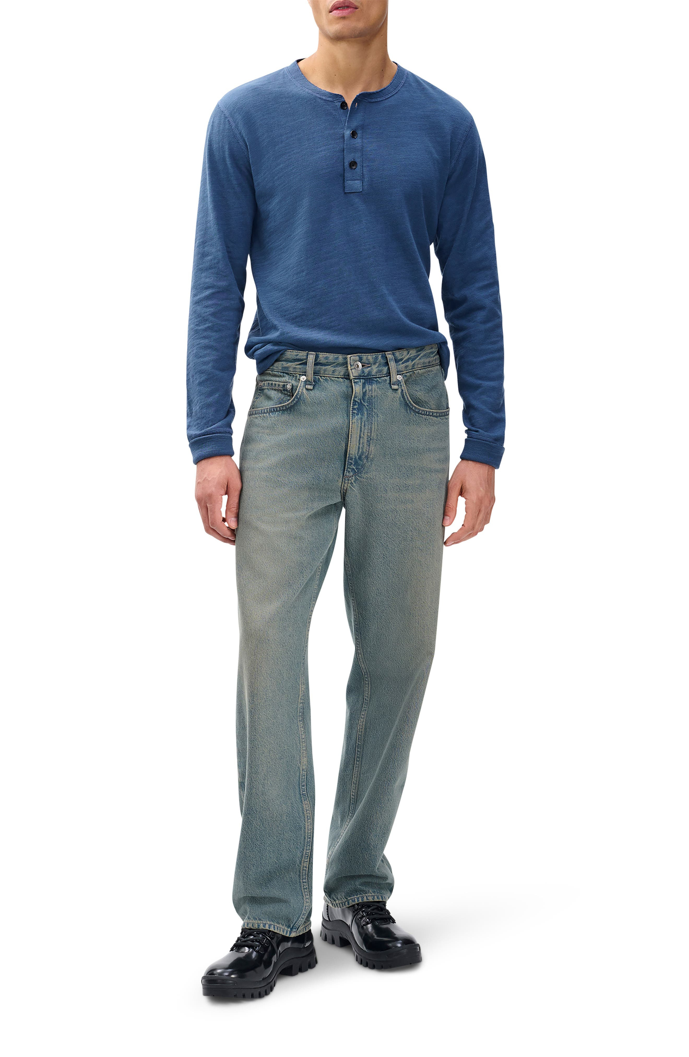rag & bone Fit 4 Authentic Rigid Infuse Straight Leg Jeans in Sepin at Nordstrom - 4