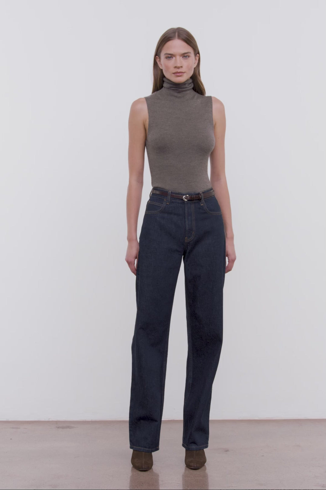 STAUD LEO HIGH RISE JEAN INDIGO - 6