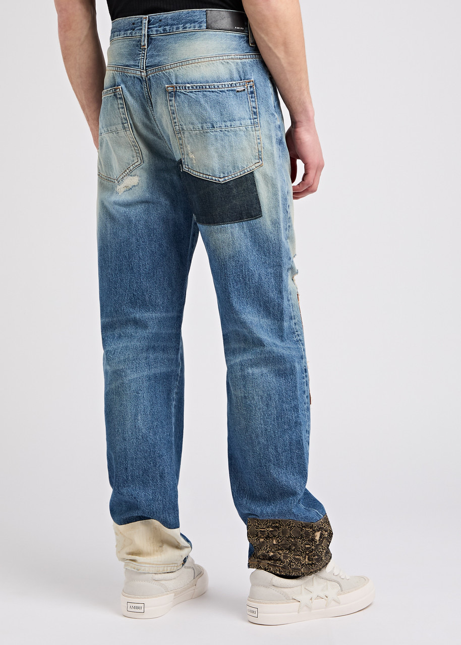 Amiri Ma Quad Artpatch Straight-leg Jeans - 3