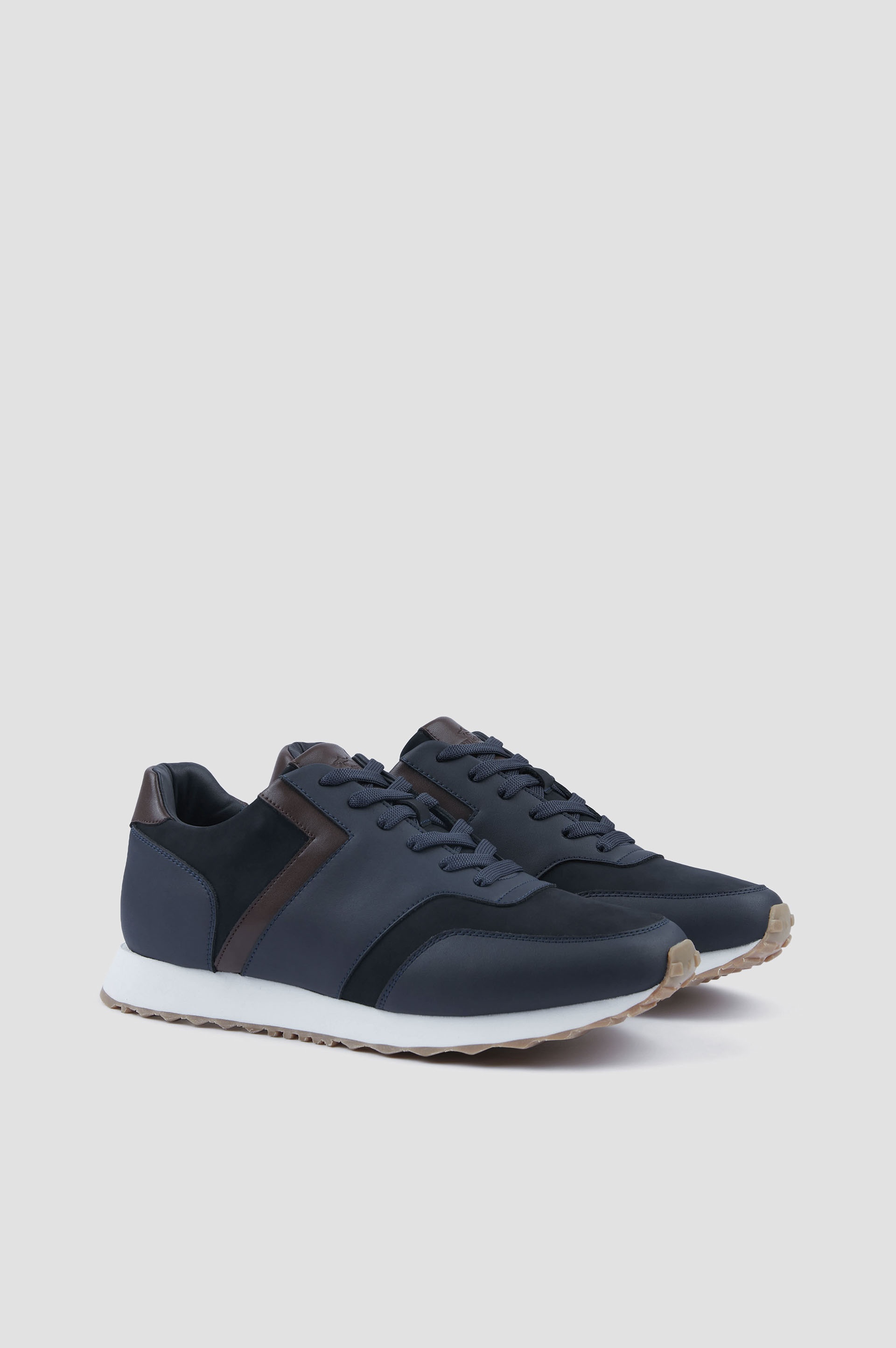 LEATHER AND SUEDE SNEAKERS - 4