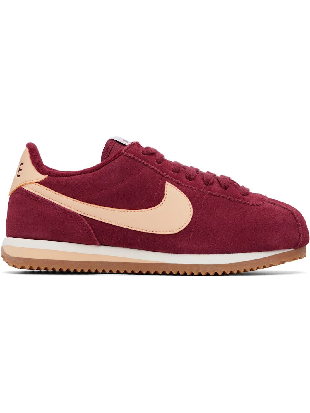 Burgundy Cortez Sneakers - 1