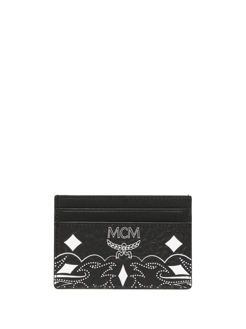 mini Aren bandana-print cardholder - 1