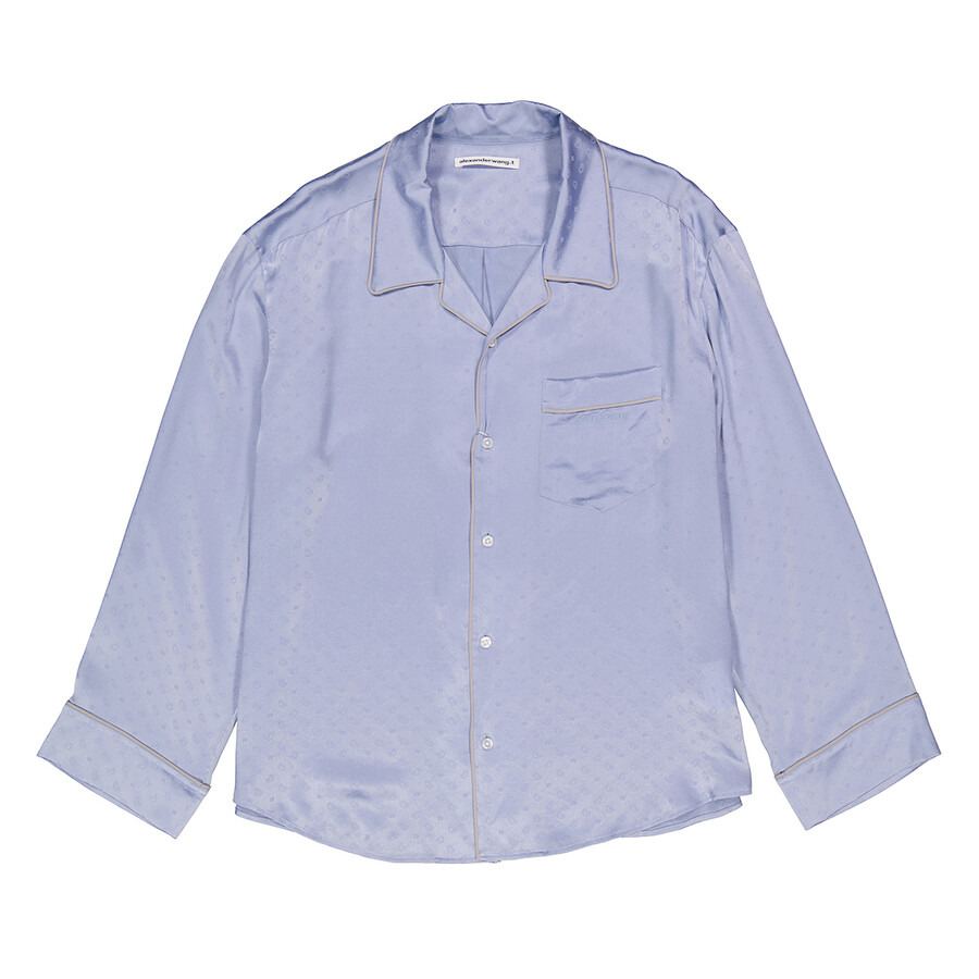 T by Alexander Wang Ladies Blue Bells Pajama Long Sleeve Shirt - 4