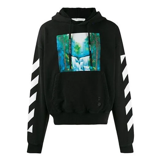 Men's Off-White Pattern Printing Black OMBB037E19E300151088 - 1