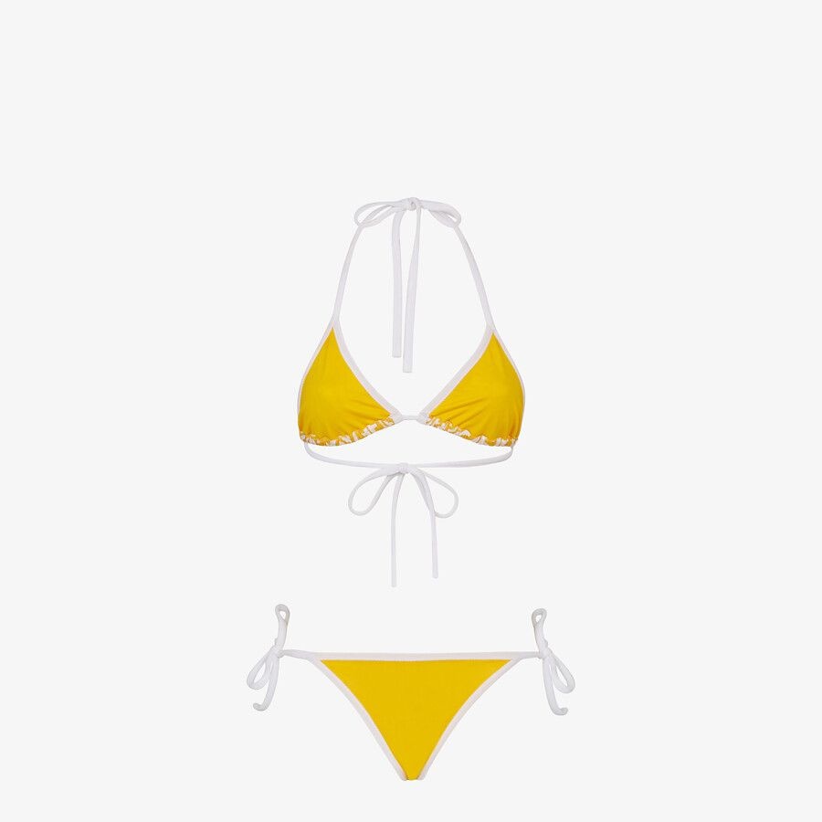 Yellow Lycra® bikini - 4