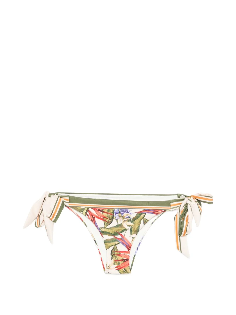 Strilitzia floral-print side-tie bikini bottoms - 1