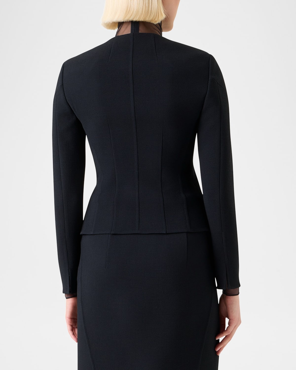 Desiree Double-Face Trapezoid Jacket - 3