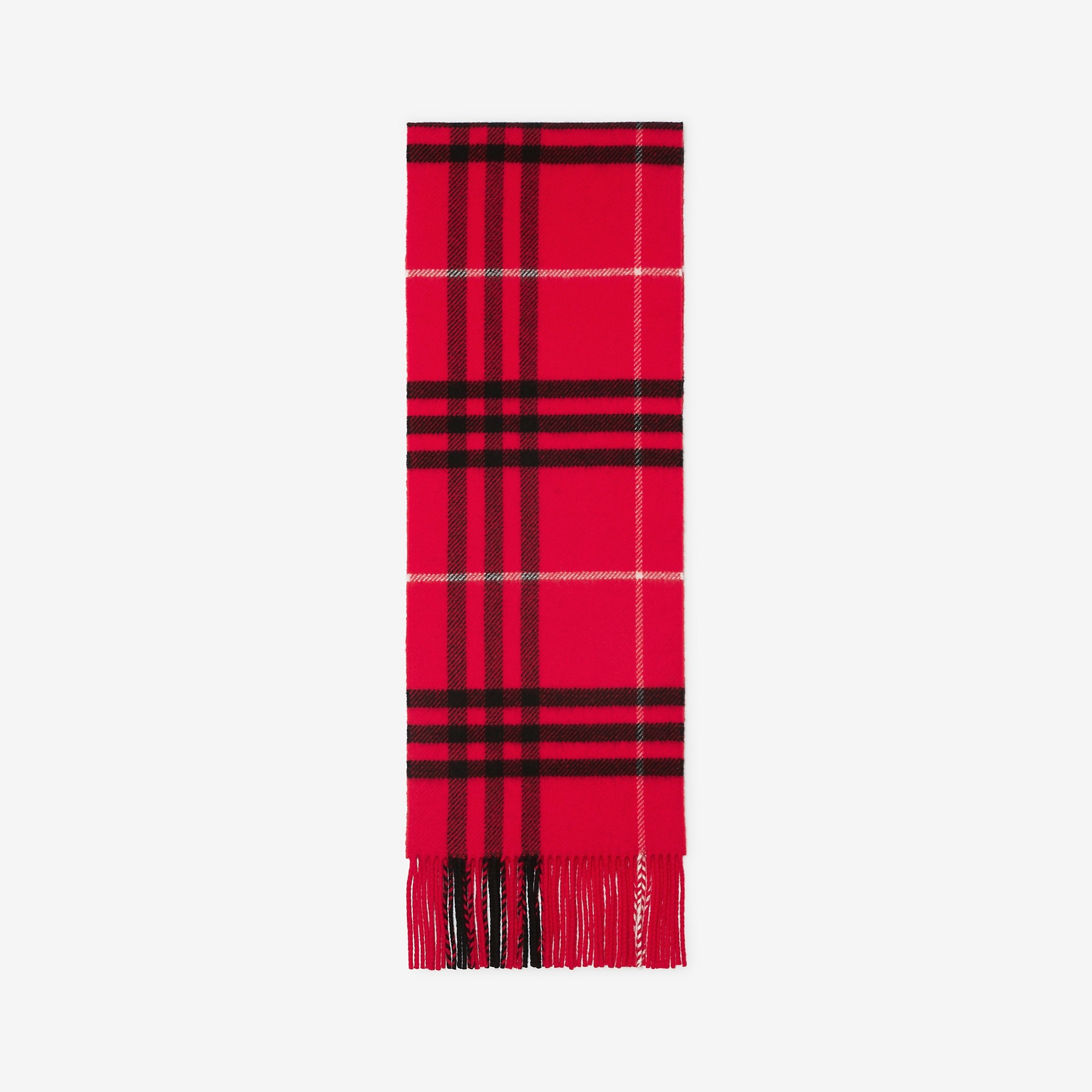 Check Wool Cashmere Scarf - 5