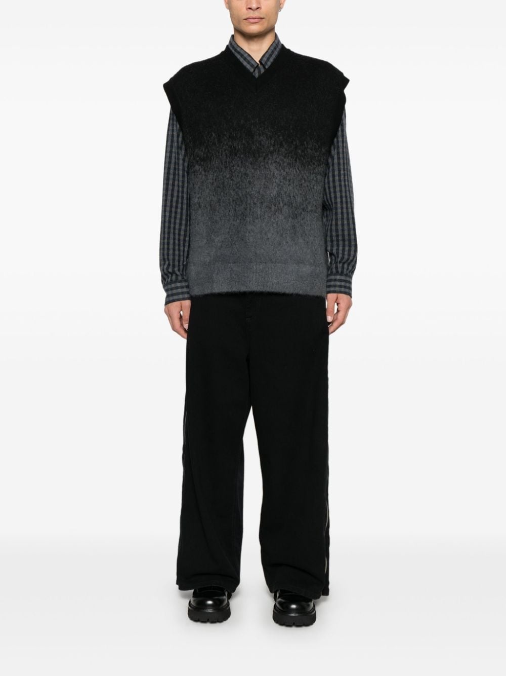 ombré-effect vest - 2