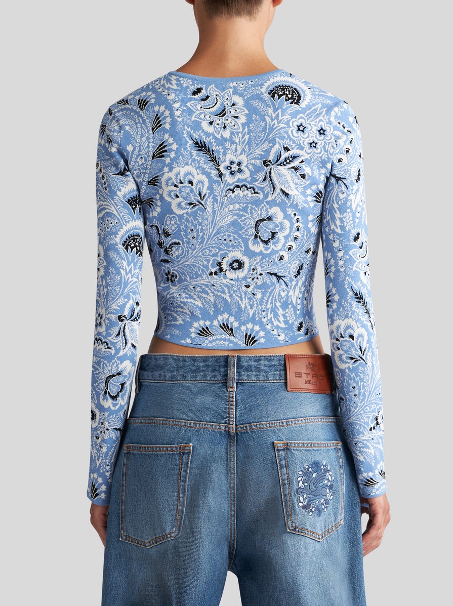 PAISLEY JACQUARD CARDIGAN - 5