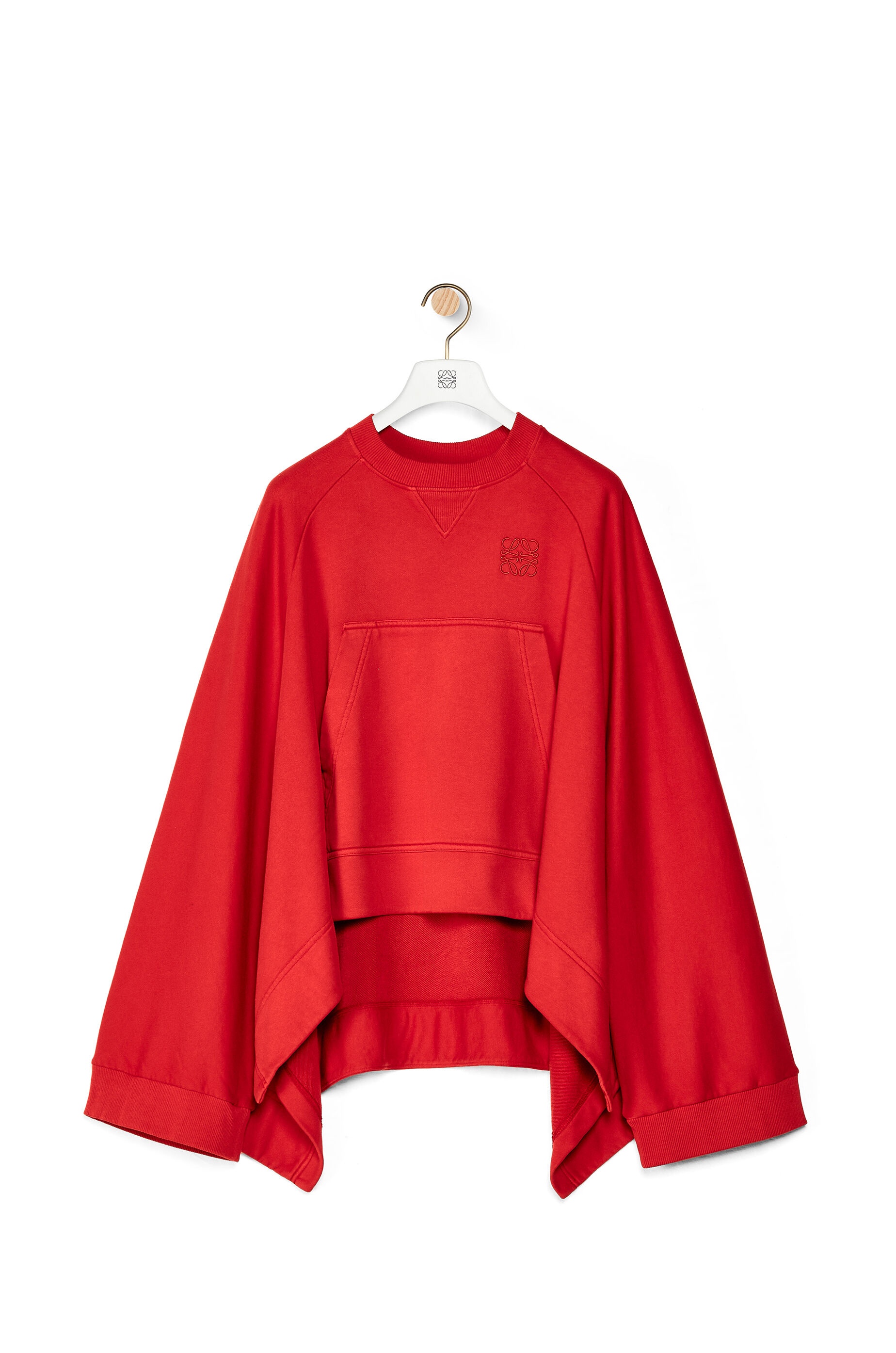 Anagram embroidered oversize sweatshirt in cotton - 1