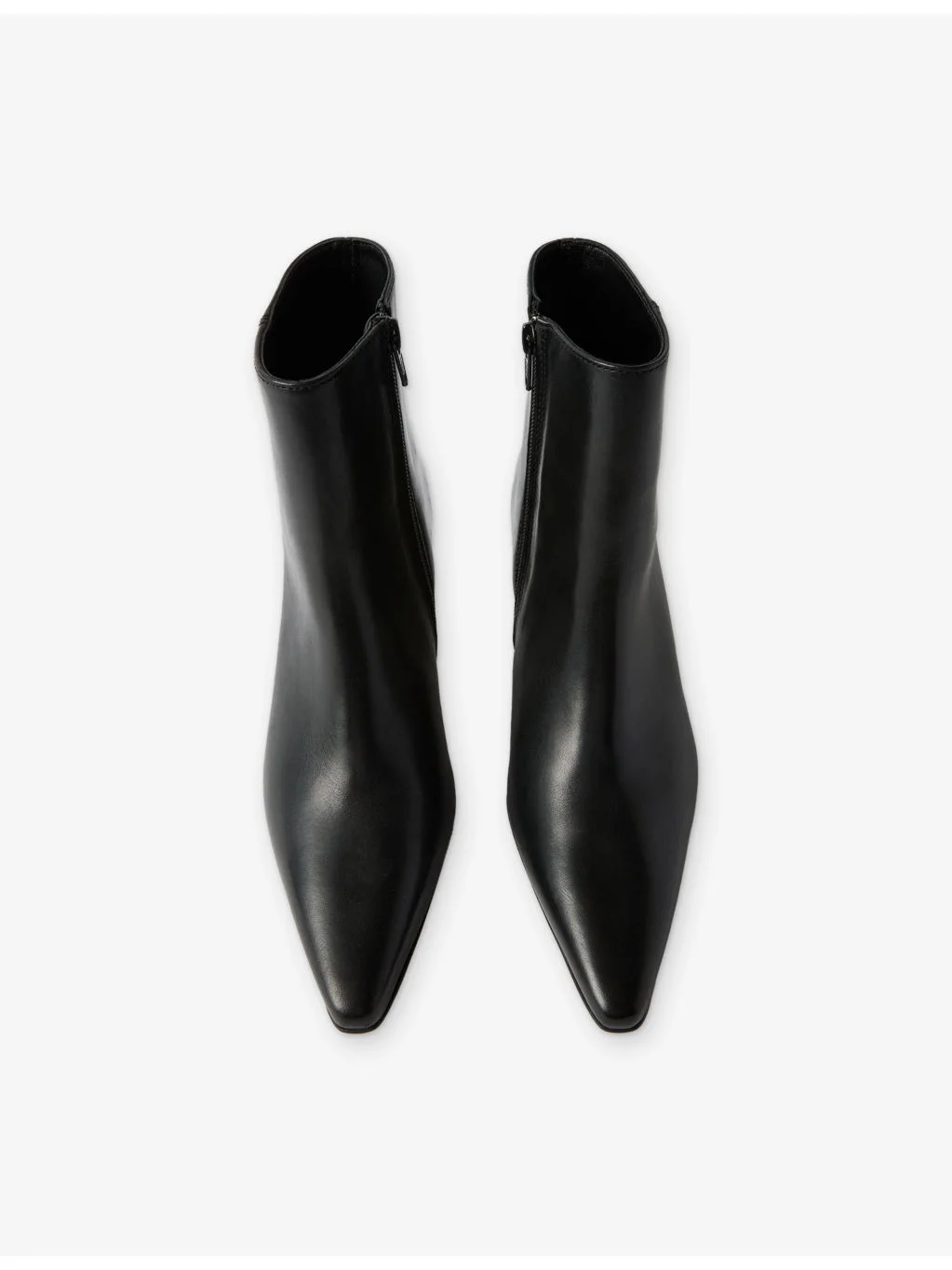 Kitten Leather Heeled Ankle Boots - 1