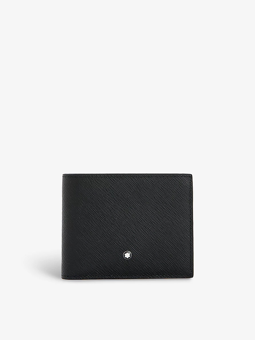 Sartorial brand-plaque leather wallet - 1