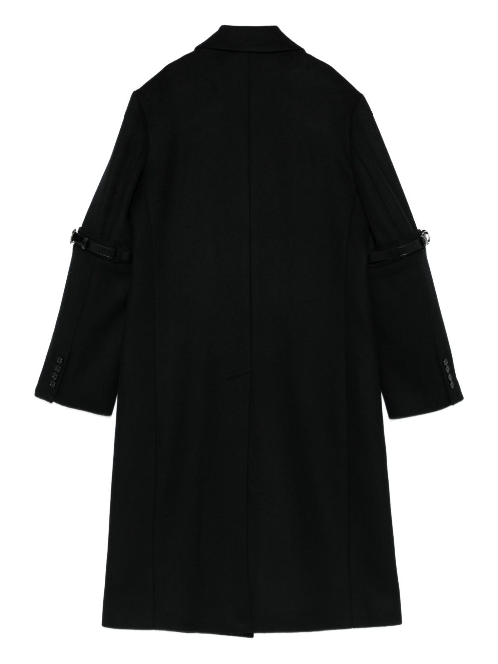 logo belted-detail coat - 2