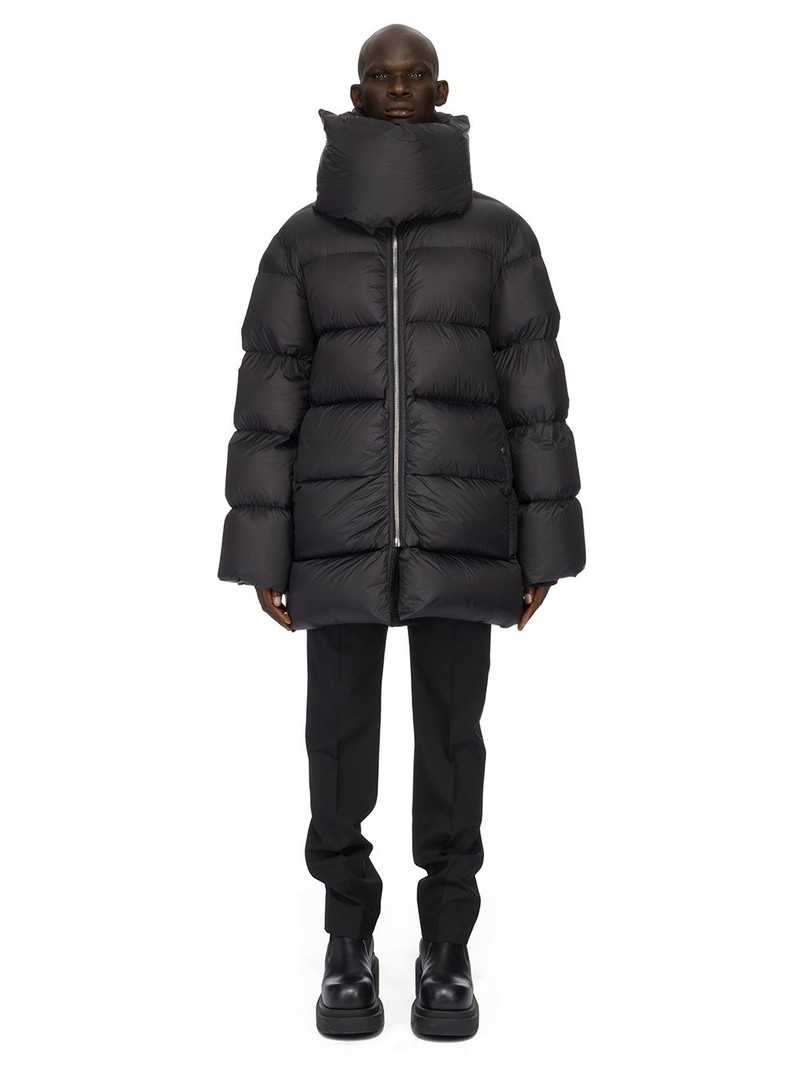 Rick Owens high-neck puffer coat outlook