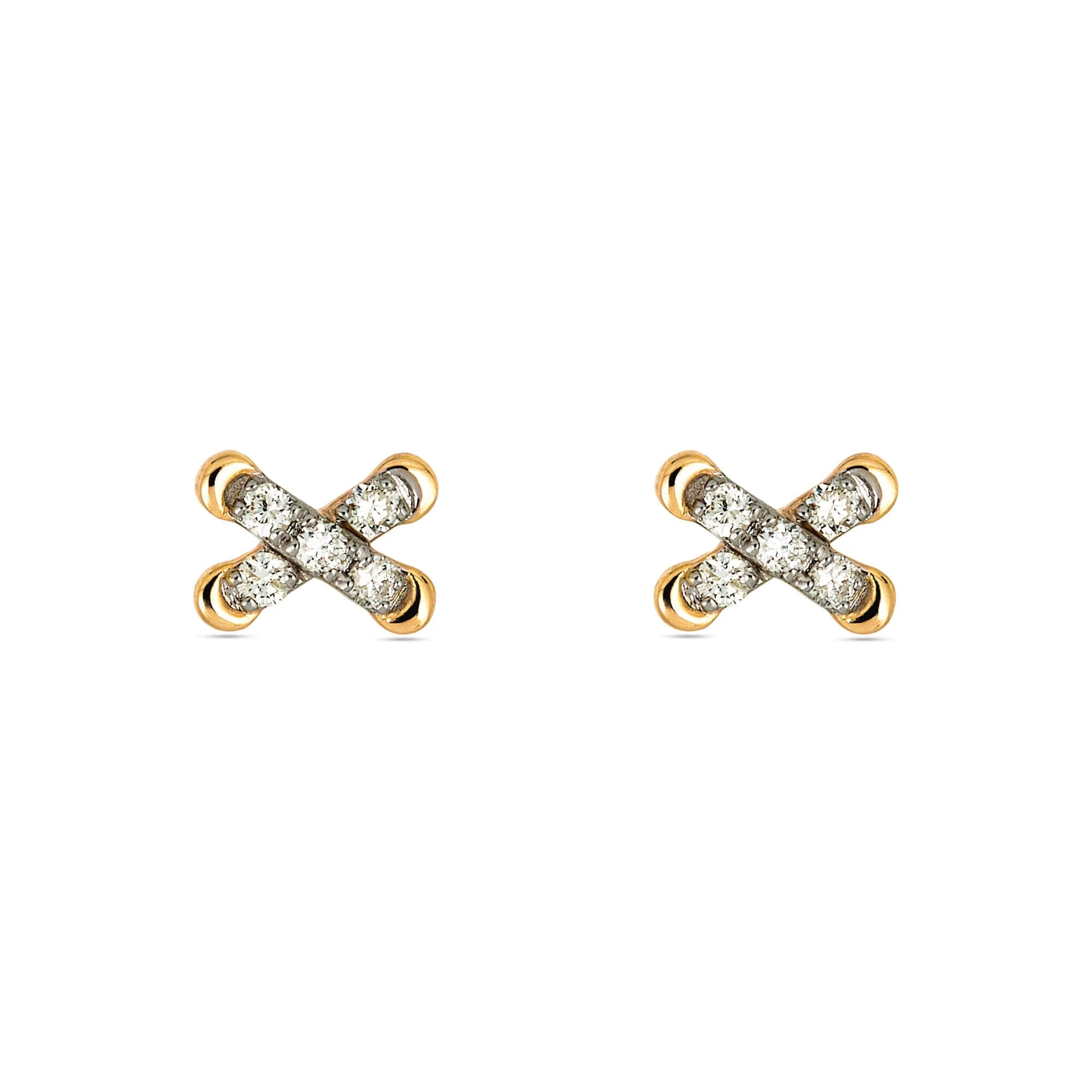 Diamond Cross Stitch Studs - 1