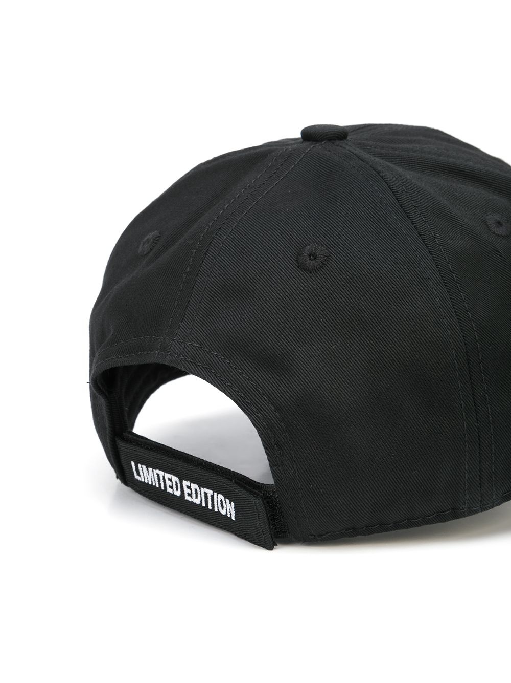 slogan-print cotton cap - 2