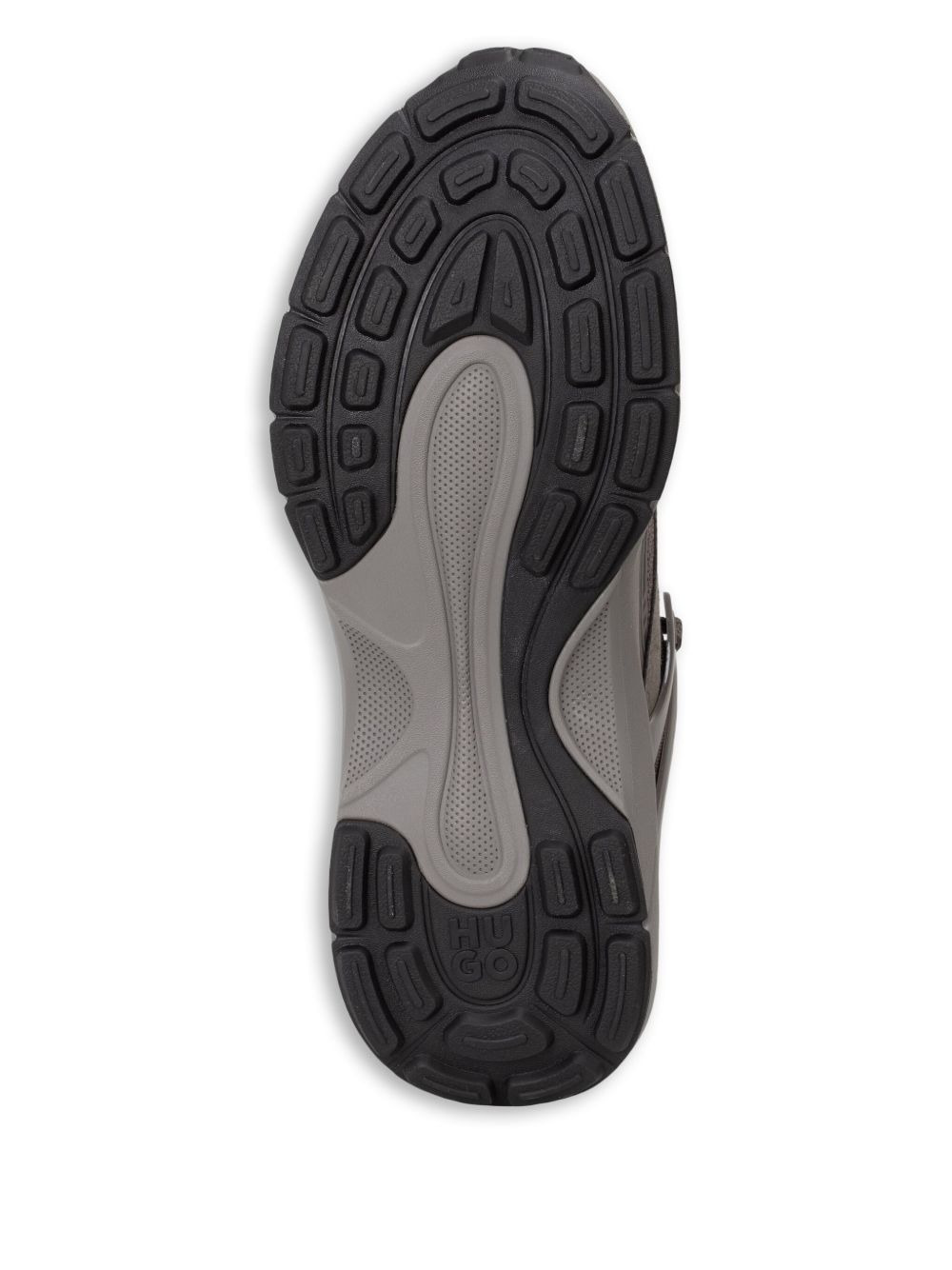 lace-up panelled trainers - 4