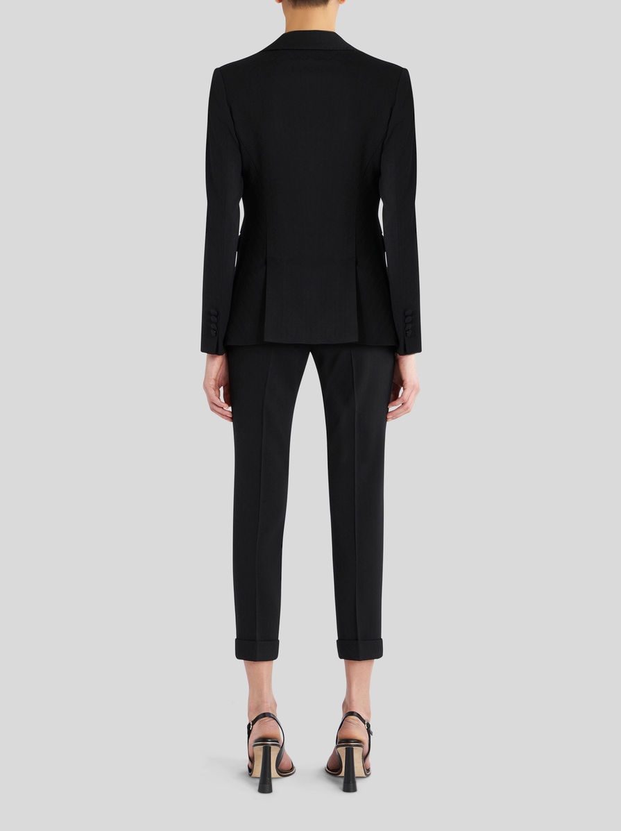 WOOL JACKET WITH STRIPED LINING - 4