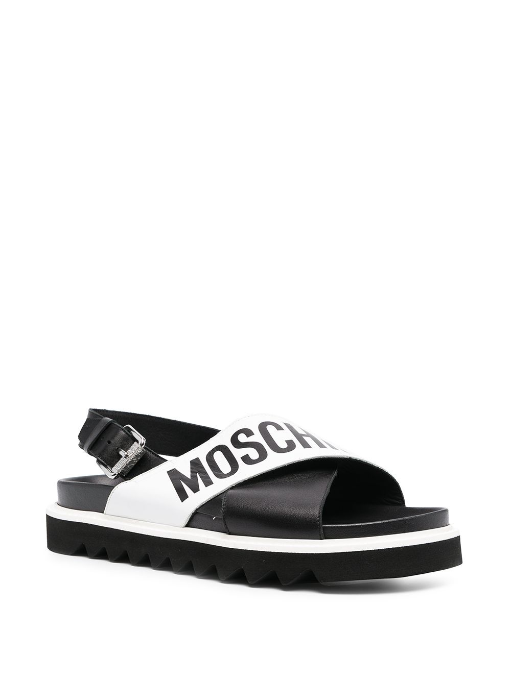 cross-over logo sandals - 2