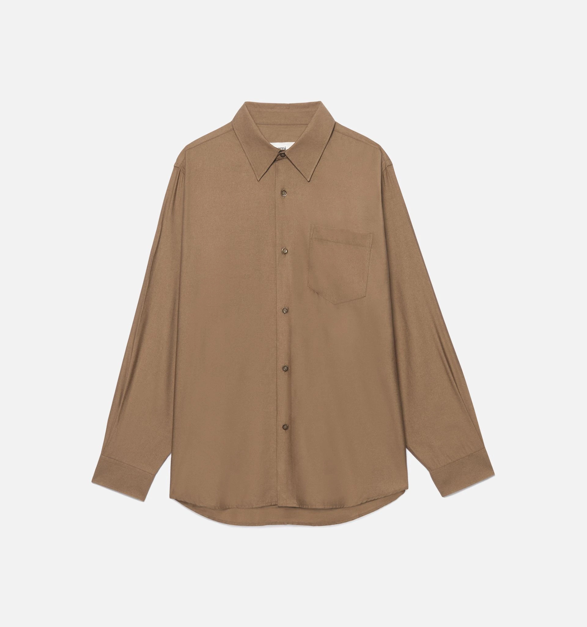 Shirt With Ami Satin Label - 3