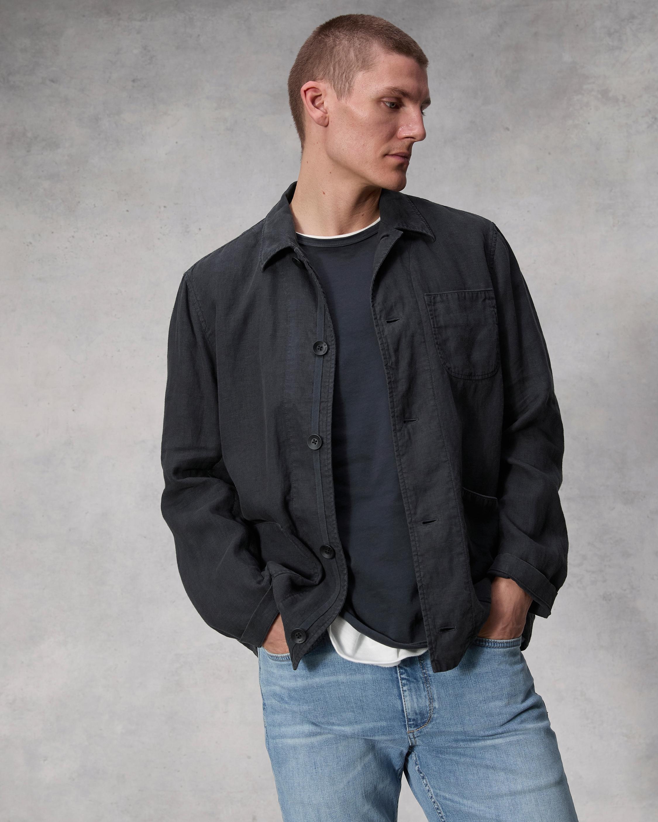 Evan Linen Chore Jacket - 7