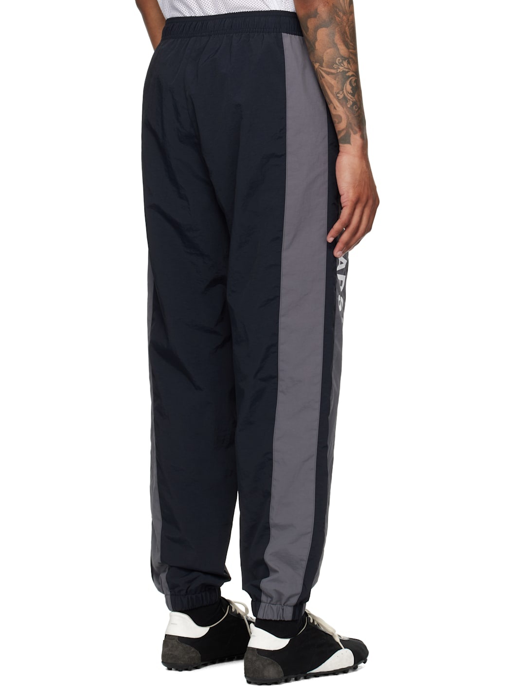 Black & Gray Deli Track Pants - 3