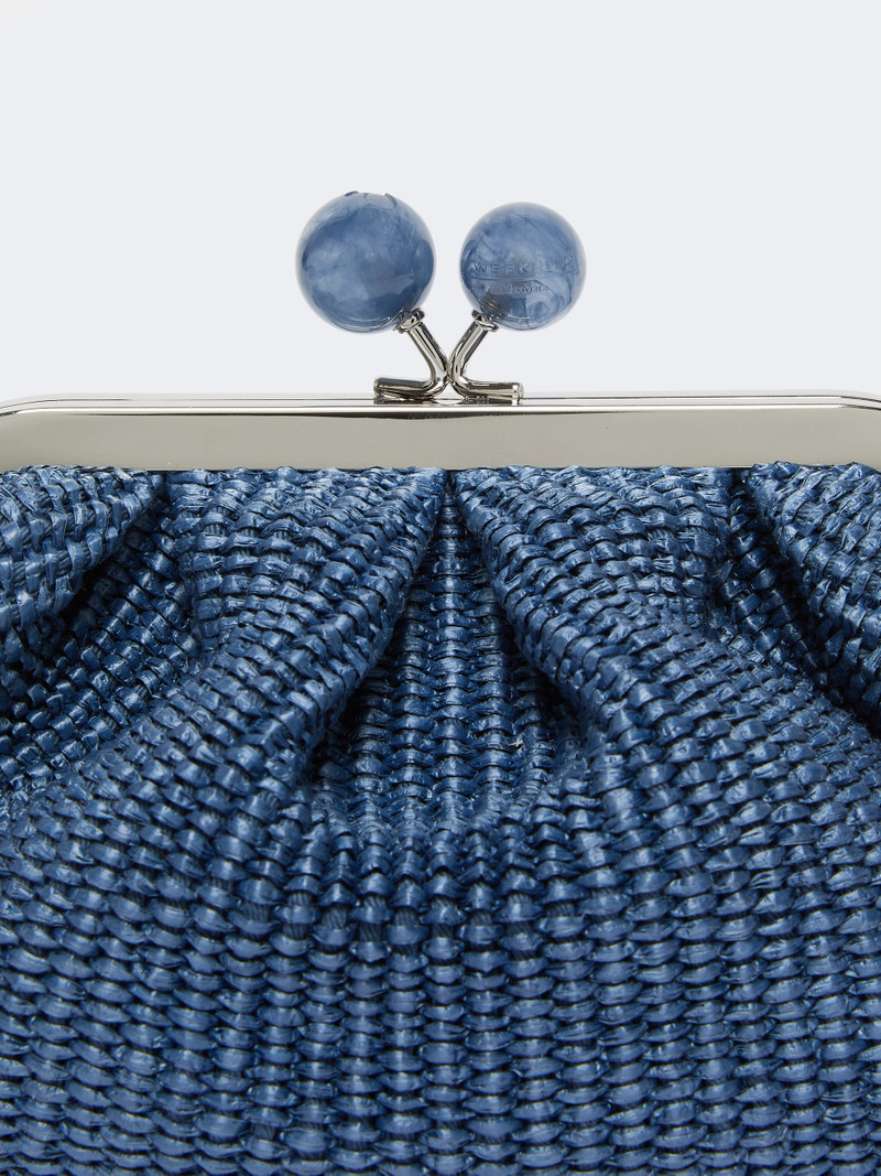 PALMAS Small raffia-effect Pasticcino Bag - AVIO 4